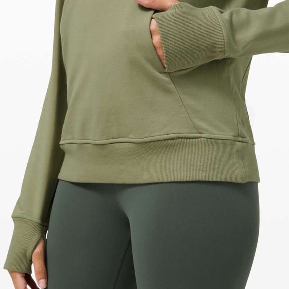 Lululemon Scuba Pullover Hoodie Sweatshirt in Rosemary Green | Size Small - Picture 3 of 11